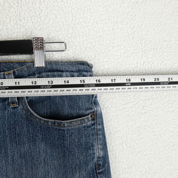 Ikeda Jeans Womens 30 700 Series Cropped Straight Leg Medium Wash Denim 90s Ple - Picture 6 of 11